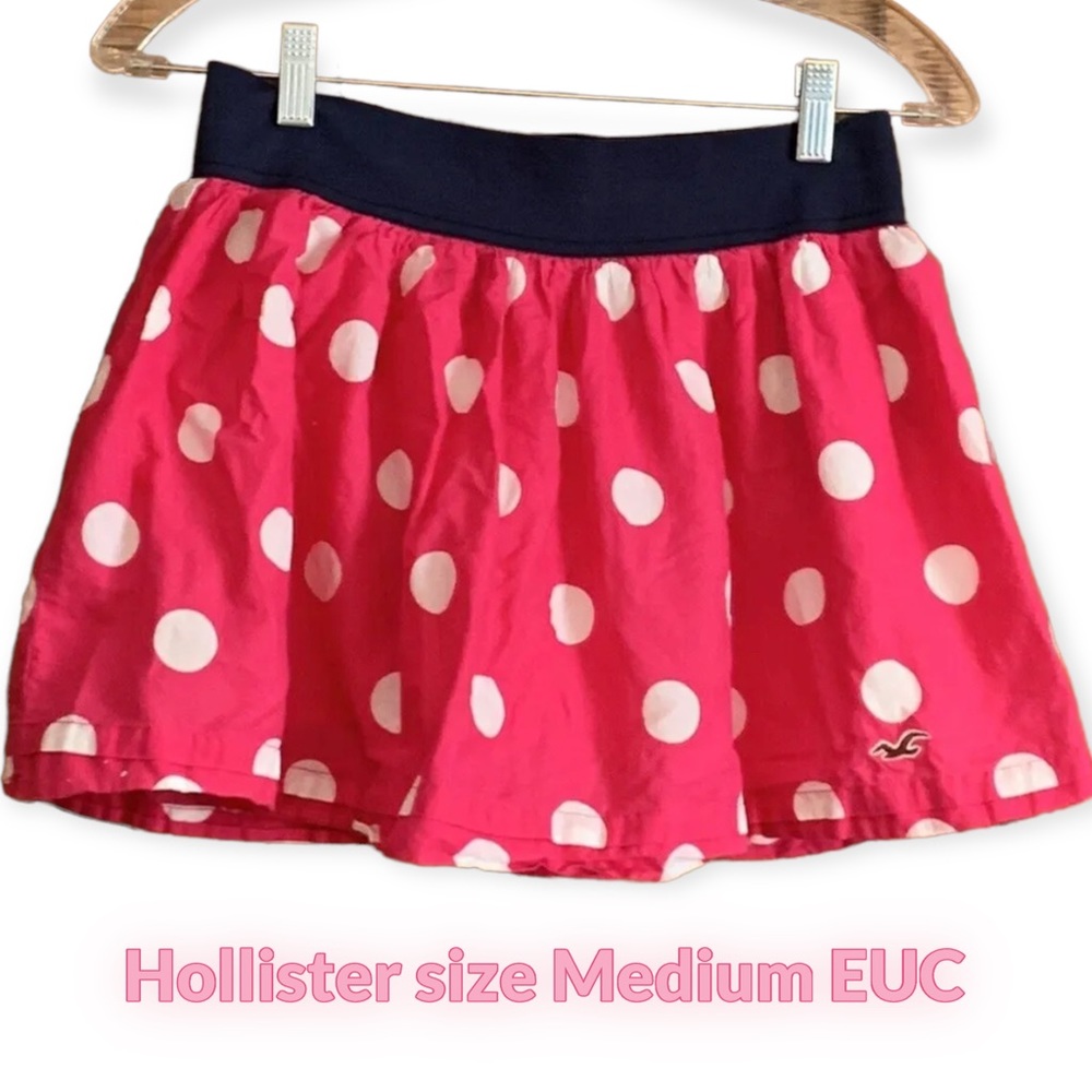 Hollister Pink Polka Dot Miniskirt 💕